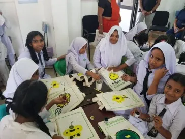 group of girls in awareness seminar